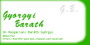 gyorgyi barath business card